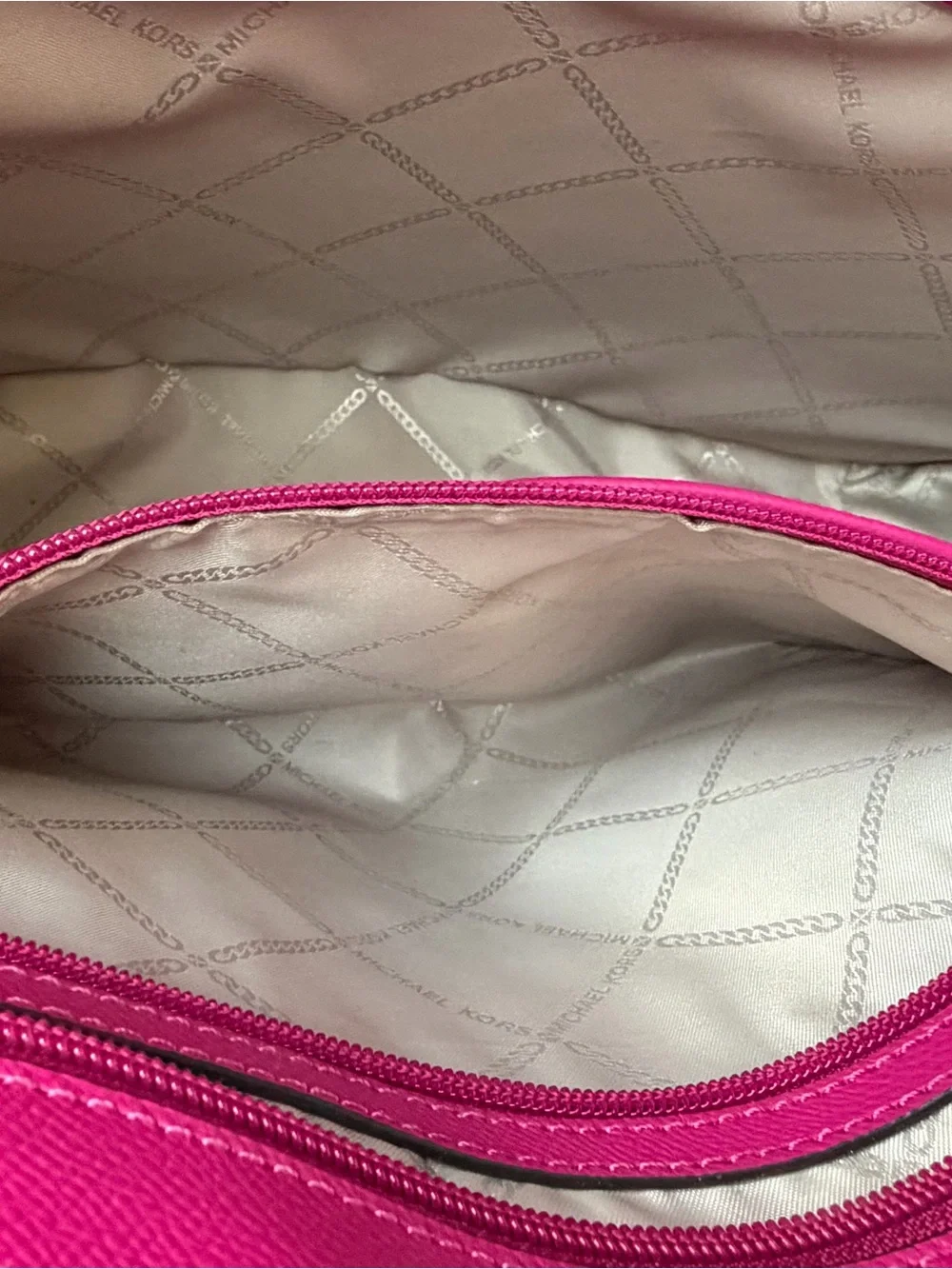 Michael Kors Hot Pink/Rasberry Saffiano Leather Tote